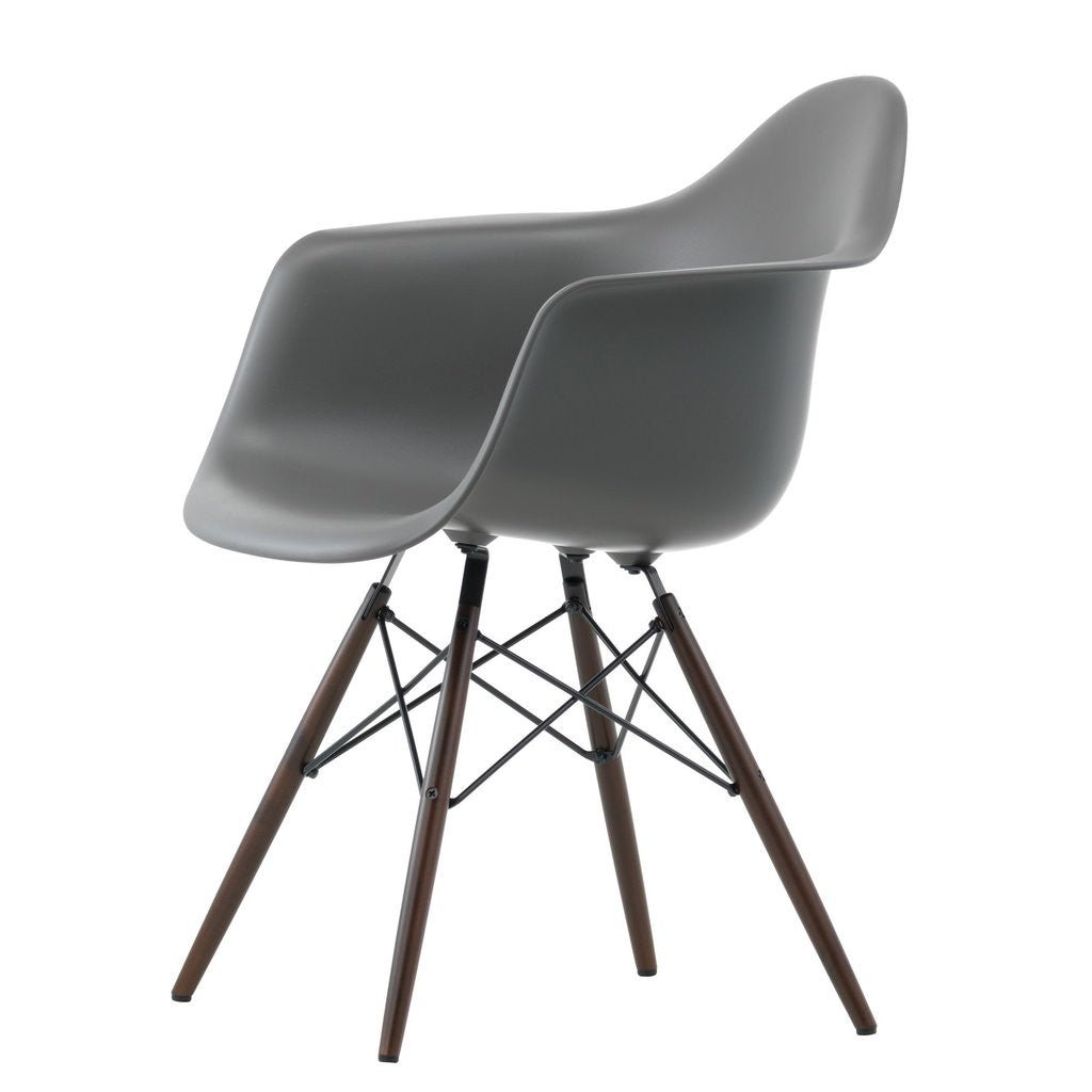 DAW Plastic Armchair Walnut Base