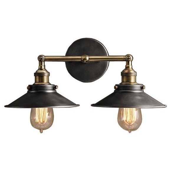 R.H Style Metal Filament Double Sconce